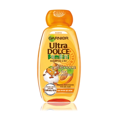 Garnier Ultra Dolce - Shampoo 2 In 1 Albicocca E Fiori Di Cotone Per Bambini 250 Ml