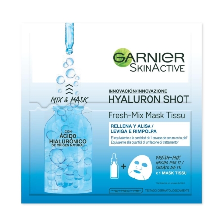 GARNIER - Skin Active Hyaluron Shot - Maschera In Tessuto Con Acido  Ialuronico