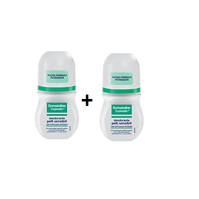 Somatoline Deodorante Pelli Sensibili - confezione doppia 50ml + 50ml