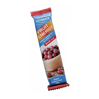 Ultimate Italia Fruit Energy mirtilli rossi - 1 barretta energetica 35g