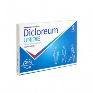 alfasigma dicloreum unidie 5 cerotti medicati con ibuprofene 136 mg donna