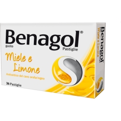 Benagol Miele e Limone 36 pastiglie per il mal di gola