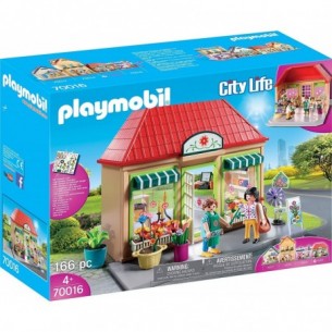 playmobil city life - playset my little town flower shop donna