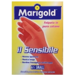 guanti felpati in cotone per pelli sensibili indicati per uso domestico taglia piccola