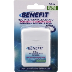 Benefit 50 metri - Filo interdentale cerato al profumo di menta