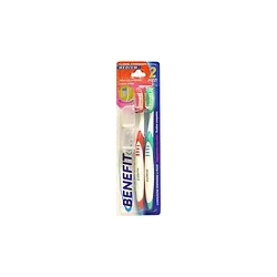 Benefit spazzolino da denti benefit clinic medium confezione risparmio da 2 pezzi