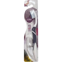 Clendy Lui & Lei Medium - spazzolino da denti con testina intercambiabile in colori assortiti