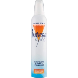 spuma styling per capelli forte all'estratto di ortica e pantenolo 300 ml