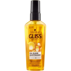 olio trattamento quotidiano nutritivo per capelli secchi e danneggiati oil elixir gliss 75 ml