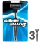 GILLETTE rasoio da barba usa e getta mach 3 1 confezione da 3 lamette