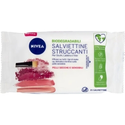 Nivea Salviettine Struccanti Biodegradabili Per Pelli Secche E Sensibili 25 Salviette