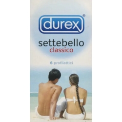 Durex preservativi settebello classico 6 pezzi