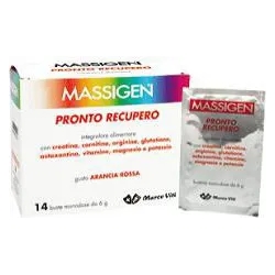 massigen Pronto Recupero 14 Bustine Monodose Da 6G - Integratore Di Vitamine E Sali Minerali