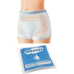 Serenity Mutandina A Rete Elastica Riutilizzabile Contenitiva Del Pannolone Taglia L 3 Pezzi