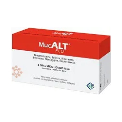 Mucalt Flu 8 Stick 15 Ml - Integratore er stati di raffreddamento e influenza