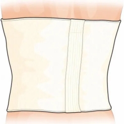 Dualsan Linea Termoterapica - Cintura Normale Antireumatica cm 27 Cod.0101 - Taglia C (Circonf. Vita 91-105 cm)