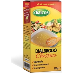 Brodo Granulare Di Verdure  Per Celiaci Senza Glutine Dialbrodo Classico 250 G