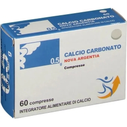Calcio Carbonato 60 Compresse - Integratore per l'apparato muscolo-scheletrico