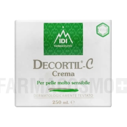 decortil C - Crema idratante viso e corpo pelli Sensibili 250 Ml