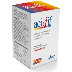 Acidif - Integratore Di L-Metionina E Estratto Di Mirtillo Rosso 90 Compresse Retard