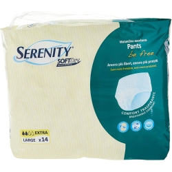 Serenity Soft Dry - 14 Mutandine Assorbenti Pull Up Be Free Extra Taglia L