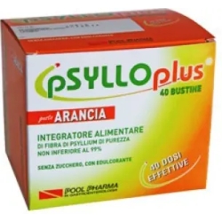 Psyllo Plus 40 Bustine Gusto Arancia - Integratore Per il Transito Intestinale