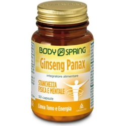 Body Spring Ginseng 50 Capsule - Integratore alimentare Per Il Tono Psico Fisico