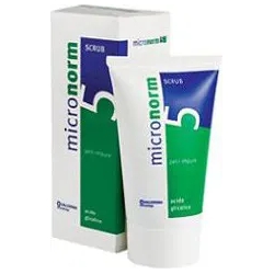 Micronorm Scrub 5 Peeling 75 ml - Detergente Viso con Azione Scrub per Pelli Grasse