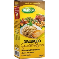 Brodo Granulare Con Estratto Di Carne Per Celiaci Senza Glutine  Dialbrodo Gusto Ricco 250 G