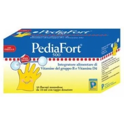 Pediafort 500 10 Flaconcini - Integratore Multivitaminico per Bambini