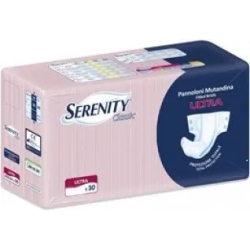 Serenity Classic - Pannolone Mutanda Per Incontinenza Anatomico Misura large 30 Pezzi