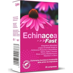 Optima Naturals Echinacea Fast 20 Compresse - Integratore Alimentare Per Le Vie Respiratorie