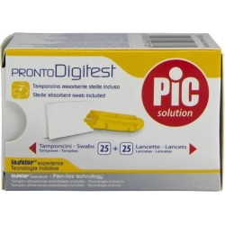 Pic Pronto Digitest Kit Misurazione Della Glicemia - 25 Lancette Pungidito 30G