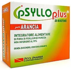 Psyllo Plus 20 Bustine Gusto Arancia - Integratore Per il Transito Intestinale