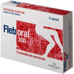 fleboral 300 5 Capsule - Integratore Per Iltrofismo Del Microcircolo