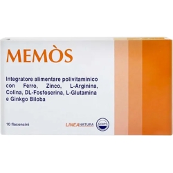 Memos - Integratore per Memoria e Concentrazione 10 flaconcini da 10 ml