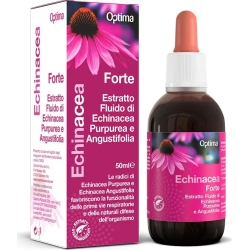 Optima Naturals Echinacea Estratto Fluido Forte 50 ml - Integratore Per Le Vie Respiratorie