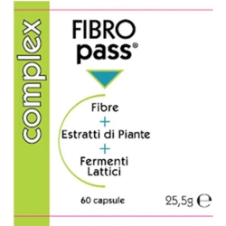 Fibro Pass 60 Capsule - Integratore Per La Stipsi Per Il Transito Intestinale A Base Di Fibre