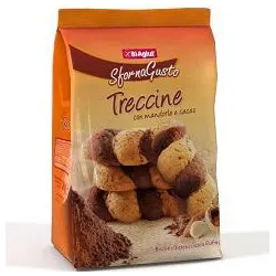 Biscotti Treccine Con Cacao E Mandorle Per Celiaci Senza Glutine Sformagusto 200 G