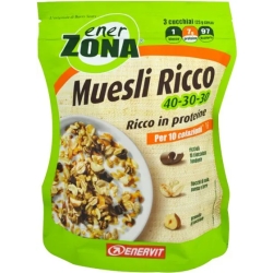 Enerzona Muesli Ricco 40-30-30 230 g - Barretta Proteica