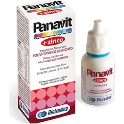 Panavit Gocce + Zinco 15 ml - Integratore Multivitaminico