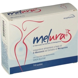 Melura - Integratore Per Le Infezioni Delle Vie Urinarie E Le Cistiti Batteriche 14 Bustine