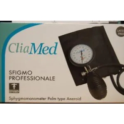 CliaMed - Misuratore di Pressione Arteriosa Manuale Meccanico da Braccio Professionale, Leggero e Compatto