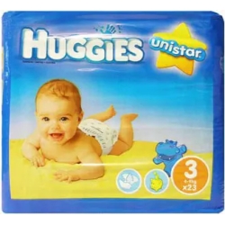 HUGGIES Unistar - 23 Pannolini Per Bambini Taglia 3 da 4 a 9 Kg