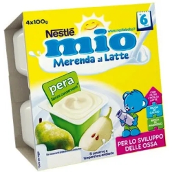 Merenda Latte E Pera 100 G 4 Pezzi Dall' 8°Mese Mio