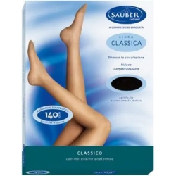 Sauber Linea Classica 140 Den - Collant Maglia Microrete (18-22 mmHg) - Taglia 3 Bisquit