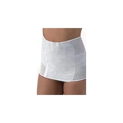 Cintura Regolabile Post Parto mille righe Traspirante colore Bianco Tg2