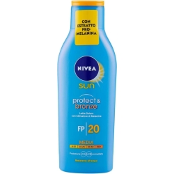 Nivea Crema Solare 20 SPF Latte Corpo Protect Bronze Protezione Media 200 ml