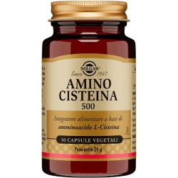 Solgar Amino Cisteina 500 - Integratore di L-cisteina 30 Capsule