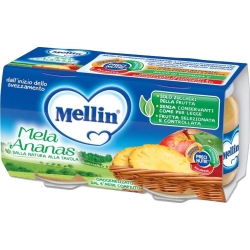 Omogeneizzato Mela Ananas 100 Gr 2 Pezzi